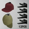 thumbnail image 3 of Soporte para sombreros perfecl 12 piezas montado en la pared amarillo Ganchos para sombreros para pared, 3 of 8