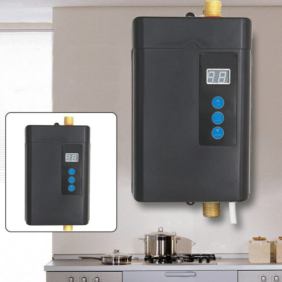 Electric Hot Water Heater Instant Boiler On Demand Tankless with Remote Control for homes, kitchens, apartments