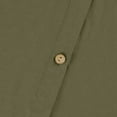 thumbnail image 4 of Mohiass Fall Shirt Dresses for Women 2024 Lapel Solid Color Button Down Long Sleeve Elegant Going Out Work Dress Army Green M, 4 of 5