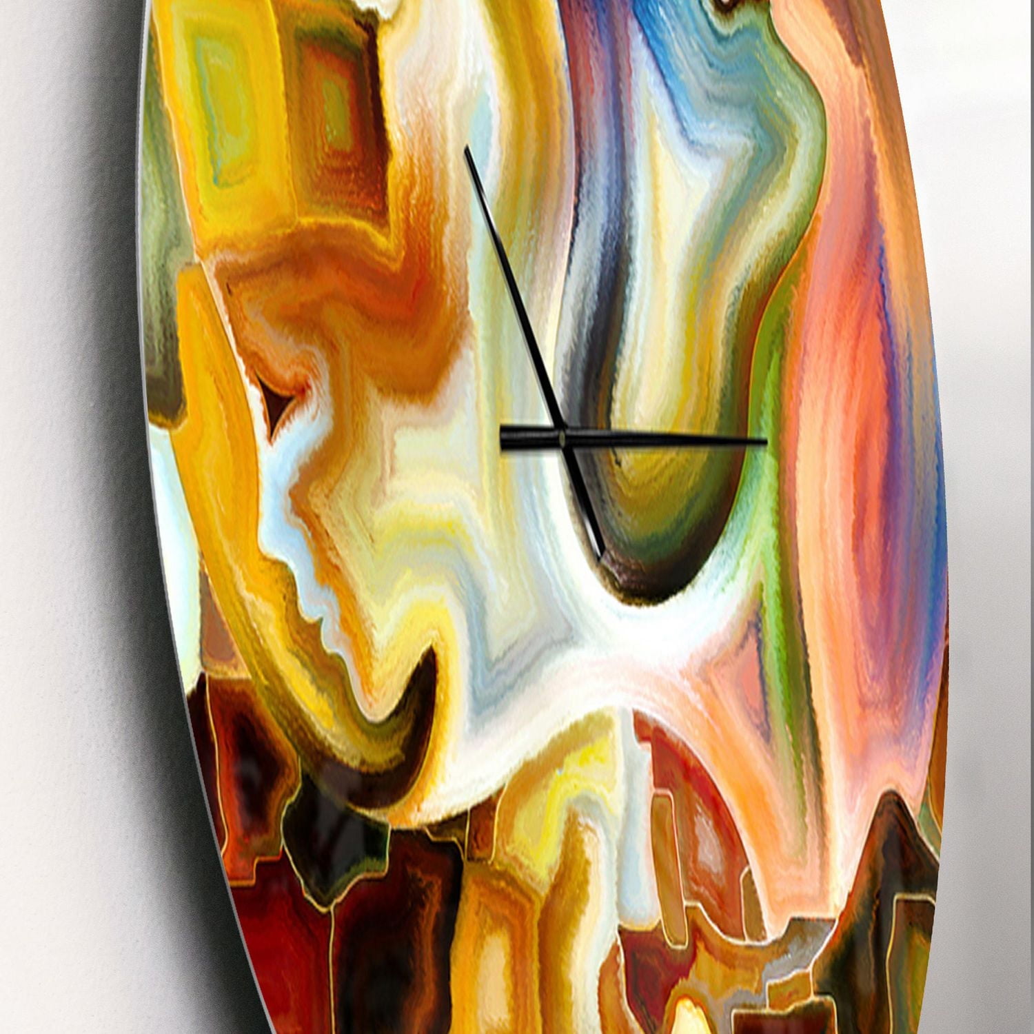 Designart Voie de la peinture intérieure horloge murale