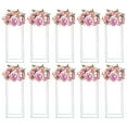 thumbnail image 3 of 10Pcs White Rectangle Backdrop Stand Metal Wedding Balloon Arch Frame Venue Decor, 3 of 11