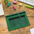 thumbnail image 5 of 3-Ring Binder Pencil Case with Clear Window - Zippered Office Supply Organizer for Trapper Keepers Homework Station(Green), 5 of 6