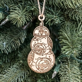Ornament - BBSnowman - Raw Wood 2x4in Ornament - BBSnowman - Raw Wood 2x4in