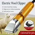thumbnail image 3 of 380W Heavy Duty Dog Clippers for Thick Coats - Professional Pet Grooming Clippers for Large Dogs, Goats, Livestock - Low Noise & Anti-Overheat with 2 Blades & Case (Gold), 3 of 7