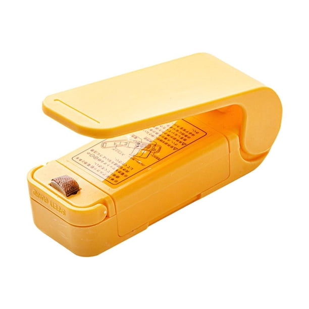 CAIROYAR Mini sellador de bolsas, sellador de bolsas portátil de mano con calor al vacío, máquina de sellado térmico a presión manual, máquina reselladora para bolsas de plástico y refrigerios frescos
