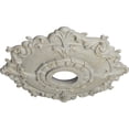 thumbnail image 3 of Ekena Millwork 18"OD x 3 1/2"ID x 1 1/2"P Riley Ceiling Medallion (Fits Canopies up to 4 5/8"), Hand-Painted Pot of Cream Crackle, 3 of 5