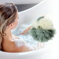 thumbnail image 2 of Unique Bargains Bath Shower Loofah Sponge Body Puffs 4.72"x5.12" 1 Pc Green, 2 of 6