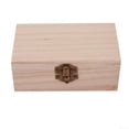 thumbnail image 4 of Wooden Square Hinge Storage Box Craft Gift Box, Suitable For Painting, Paper-Cutting, Pyrography, Ideal Storage Space, Souvenir Box, Wedding Or Baptism Gift Box, Christmas Eve Box, 4 of 12