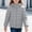 Gray, variant on Girls Quilted Jacket with Hood Casual Zip Up Warm Lightweight Long Sleeve Kids Winter Coat Black 4-12 Years