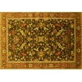 thumbnail image 1 of Ahgly Company Machine Washable Indoor Rectangle Oriental Yellow Industrial Area Rugs, 2' x 4', 1 of 4