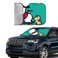 thumbnail image 4 of Windshield Sun Shade Foldable Car Front Window Sunshade For Car Suv Trucks Vans - Best Heat Shield Blocker Visor Cover Blocks Uv Rays And Keeps Your Vehicle Cool-Medium, 4 of 5