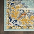 thumbnail image 4 of Nourison Passion Center medallion Aqua Multicolor 6'7" x 9'6" Area Rug (7x10), 4 of 8