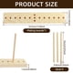 thumbnail image 3 of Herramienta de madera de haya para hacer lazos - Ajustable, 3 kits y fácil de usar - para cintas, coronas, manualidades y regalos, 3 of 4