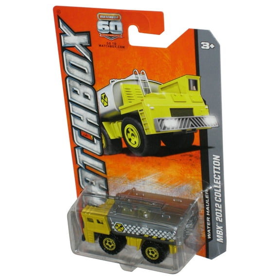 Matchbox MBX 2012 Collection Yellow & Gray Water Hauler Toy Truck