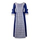 thumbnail image 1 of Womens Halloween Costumes 2024 Cosplay Gothic Dresses Women's Fashion Retro Performance Dance Performance Lace Lace Flare Sleeve Evening Dress, 1 of 3