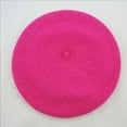 thumbnail image 3 of Utoimkio Kids Wool Beret Hat Solid Color Beret Cap Winter Warm Caps for Boys Girls 2-7 Years, 3 of 4
