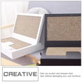 thumbnail image 4 of OULII Cat Scratching Board Laptop Shaped Paper Toy for Pet Use White Super Sturdy Construction Well Balanced Design 1 Set, 4 of 7