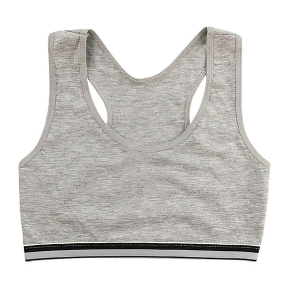 REDARER Girls Cotton Sports Bra | Breathable Comfort Fit Wireless Bralette for Active | Seamless Underwear,Size One Size