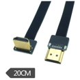 thumbnail image 3 of Kework Fpv Cable Hdmi 20 Cm Fpv Hdmi Cable Plano Delgado 90 Grados Hacia Arriba Interfaz Hdmi Macho Estándar A Interfaz Hdmi Macho Estándar Para Red Bmcc Fs7 C300 (Único Hacia Arriba), 3 of 5