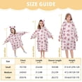 thumbnail image 7 of Wearable Blanket Hoodie for Kids Balloon Daisy Dog Pattern Flannel Hooded Blanket with Pockets and Sleeves Suitable for Boys and Girls, 7 of 7