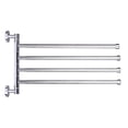 thumbnail image 4 of Amdohai Space-saving Wall-Mounted Stainless Steel Swivel Bar Towel Rack Multifunctional Bath Towel Holder Bathroom Towel Rack Towel Bar, 4 of 8