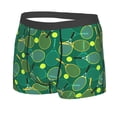 thumbnail image 2 of Balery Tennis Rackets and Balls Men's Boxer Briefs, Soft and Breathable Cotton Underwear with nylon Waistband-XX-Large, 2 of 9