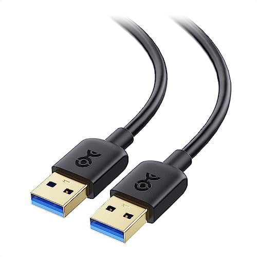 5Gbps Long USB 3.0 Cable - 10ft,Male to Male USBA to USBA Cable,USB Cord,Black