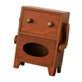 thumbnail image 2 of DOLITY Mini Storage Cabinet with Drawer Decoration for Necklace Living Room Bedroom Brown, 2 of 9