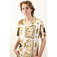 thumbnail image 3 of Ragstock Wild Panther Button Up Shirt, 3 of 4