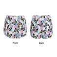 thumbnail image 3 of Pofeuu Bright Butterflies1 Print Women's Athletic Shorts Running Workout Shorts Tummy Control Quick Dry Gym Shorts with Pockets Double layer sports shorts-Small, 3 of 7