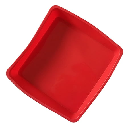 

MCat Cake Pan Food Grade Non-stick Heat-resistant No Deformation Easy-Demoulding DIY Making Bakeware Square Silicone Cake Mold Household Supplies
