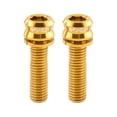 thumbnail image 2 of 2 piezas de tornillos de titanio para vástago de manillar de bicicleta M6, accesorio de repuesto para bicicleta M6 19, 2 of 8