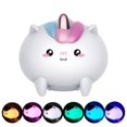 thumbnail image 1 of Unicorn night light, USB rechargeable baby night light, bedside lamp, 1 of 7