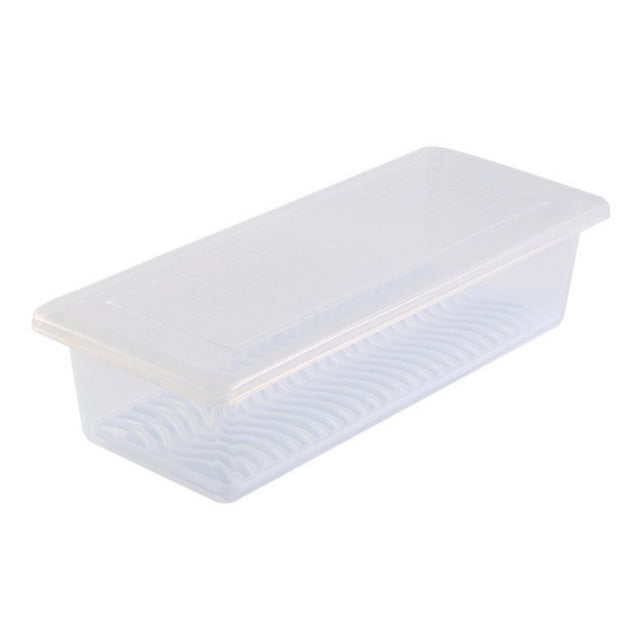 Boîte de Conservation des Aliments de Fruits de Mer Anti-Humidité pour Réfrigérateur de Cuisine Boîte de Rangement Scellée avec Coussin de Vidange