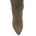 thumbnail image 4 of Journee Womens Dominga Wide Calf Block Heel Knee High Boots, 4 of 8