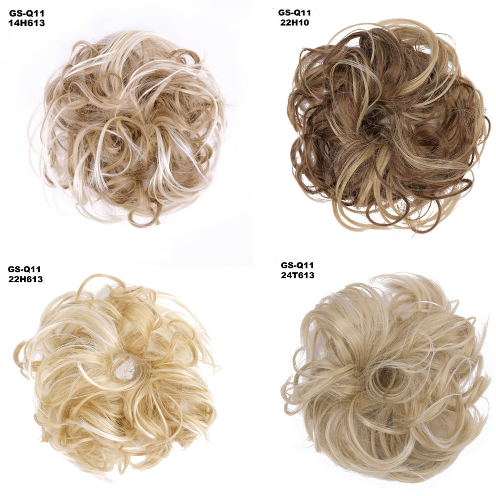 Messy Curly Hair Bun Flexible Scrunchie Synthetic Wrap On Chignon Hairpieces Walmart Canada