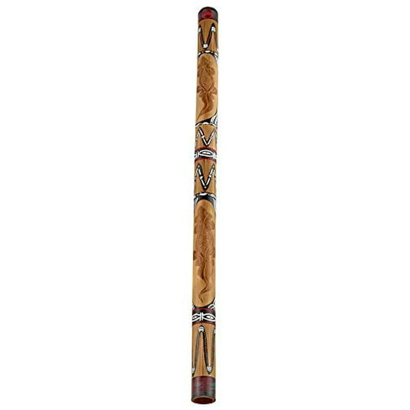 Meinl Percussion DDG1-BR 47 Pouces Bambou Didgeridoo avec Design Peint à la Main, Marron (Vidéo)