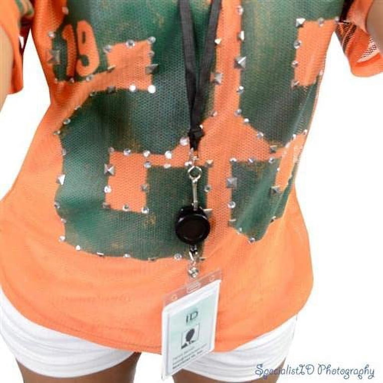 5 Pack - Retractable Badge Reel with Lanyard Attachment Slot -Attach Your Neck Chain, Metal Hook, Key Ring or Strap Clip Through Top Slot for Extendable Badge or Keycard Access by Specialist ID