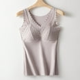 thumbnail image 2 of Ashirexll Base Layer Women Cold Weather Winter Self-Heating Warm and Seamless Fleece Bottoming Striped Cold-Proof Camisole Tops for Women Purple B L, 2 of 5