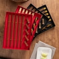 thumbnail image 3 of AOOOWER Natural Wood Chopsticks and Nonslip Stand Sustainable Wooden Dining Utensils, 3 of 8