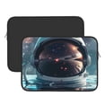 thumbnail image 2 of Pofeuu Astronaut Helmet Reflections Print Laptop Carrying Case,13-15-Inch Laptop and Tablet, Sleek Design, Durable and Water-Repellent Fabric, Business Casual or School-13 inch, 2 of 8