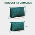 thumbnail image 6 of 2Pcs Makeup Cosmetic Bag, Zipper Organizer Bags, Waterproof PU Leather, Gifts for Girl Mom Women Friend, 6 of 8