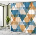 thumbnail image 4 of Ambesonne Geometric Shower Curtain, Abstract Pattern Vintage, 69"Wx75"L, Sea Blue, 4 of 4