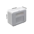 thumbnail image 3 of Wall-Mounted Tissue Box, Modern Plastic Tissue Container for Bathroom, Kitchen & Office, Versatile Storage Shelf, Transparent Window & Mobile Phone Slot for Home Organization, 3 of 9