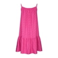 thumbnail image 3 of Summer Saving Wycnly Summer Dresses for Women Beach Boho Loose Swing Spaghetti Strap Short Sun Dresses 2024 Casual Sleeveless Round Neck Floral Print Mini Dress Hot Pink m, 3 of 5
