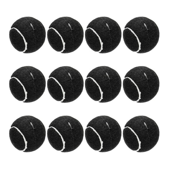 12 Pcs Precut Walkers Tennis Balls, Universal Precut Glide Balls Walkers Accessories Glides, Black