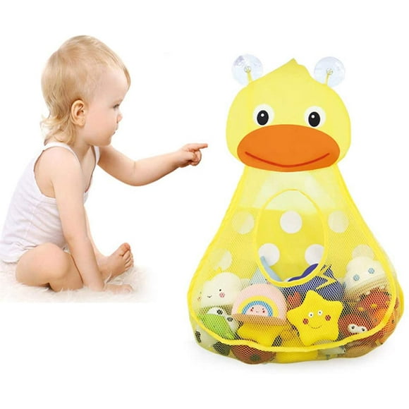 Bath toy storage, bath net for toys, bath toy net organizer with suction cups