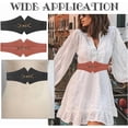 thumbnail image 3 of 1set 2pcs 2 colors PU Leather Wide Elastic Corset Belts for Women Girl Mixed color 25-7/8 inch(65.6cm) 1pc/color, 3 of 7