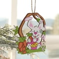thumbnail image 5 of JHGoosa Wood Pendant Easter Decoration Easter Wooden Hollow Pendant, 5 of 5