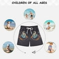thumbnail image 6 of FORMRS Boys Swim Trunks Quick Dry Mesh Liner Boardshorts Sizes XS-XL, Black Astronaut Record, 6 of 7